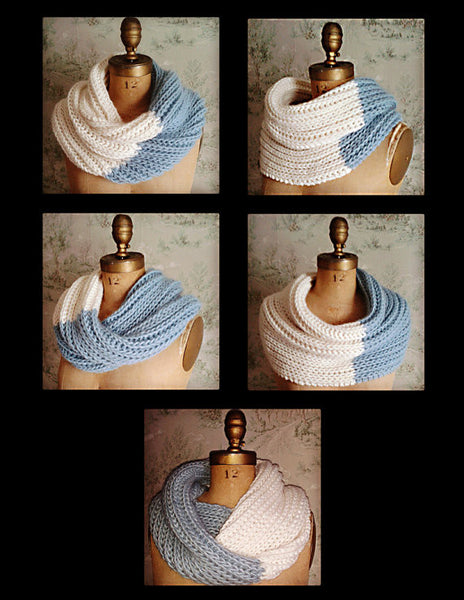 Nor'Easter Infinity / Mobeus Cowl Knitting Pattern DIGITAL DOWNLOAD